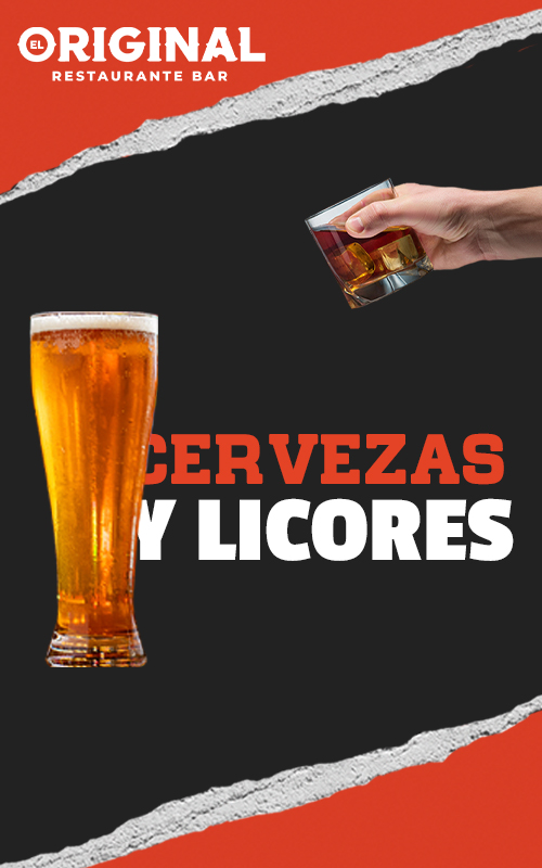 Menú Cervezas y Licores